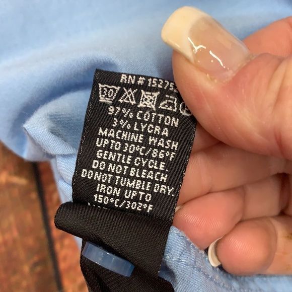 SzL Lin NYC Blue Button Down Shirt 👔 - Picture 8 of 8